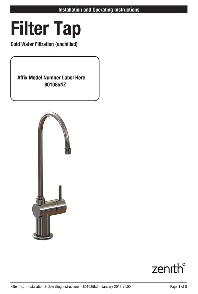 Zenith Filter Tap User manual