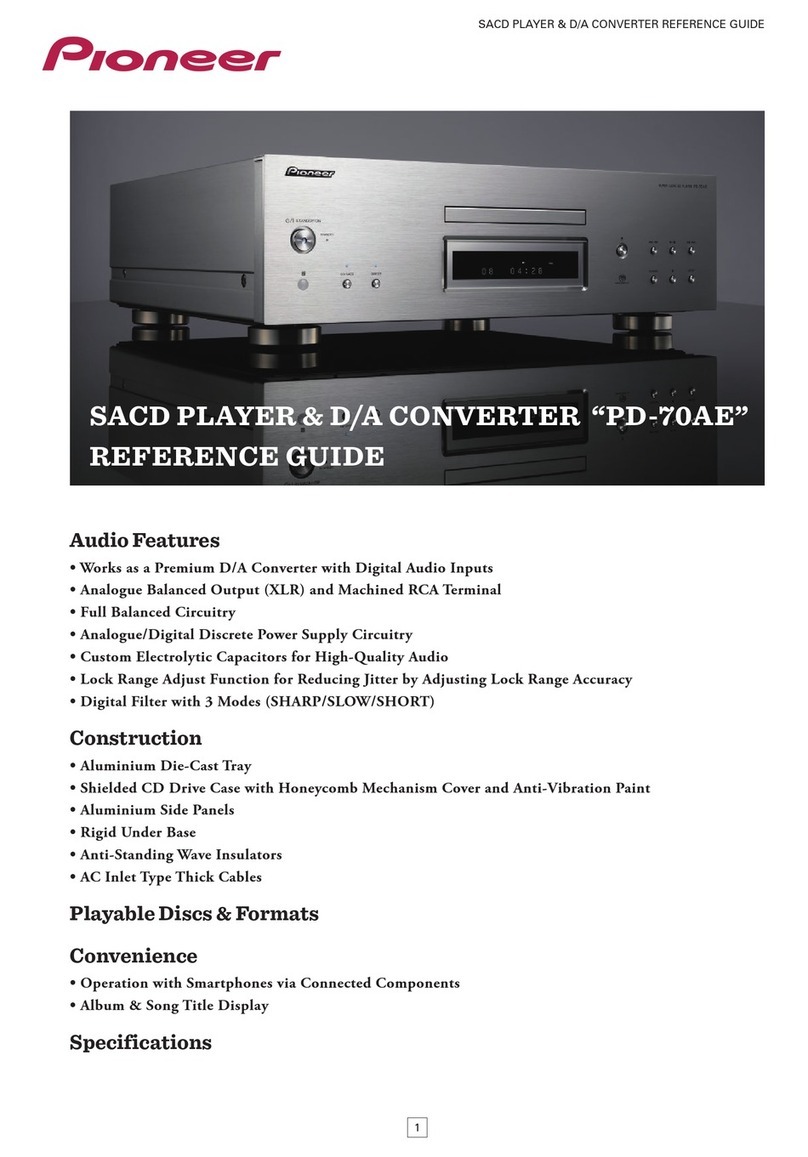 Pioneer PD-70AE User manual