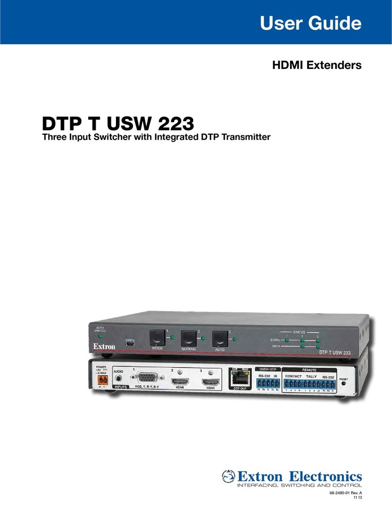 Extron electronics DTP T USW 223 User manual