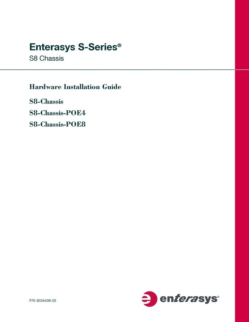 Enterasys S8-Chassis-POE4 Hardware installation guide Enterasys S8-Chassis-POE4 Hardware installation guide