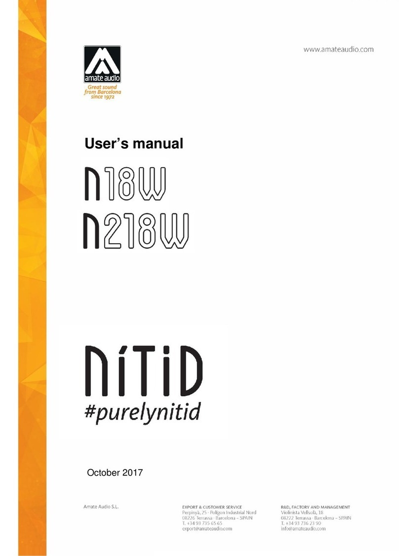 Amate Audio NITID N18W User manual