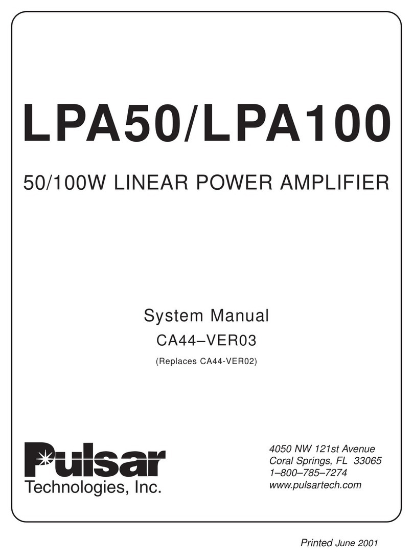 Pulsar LPA50 System manual
