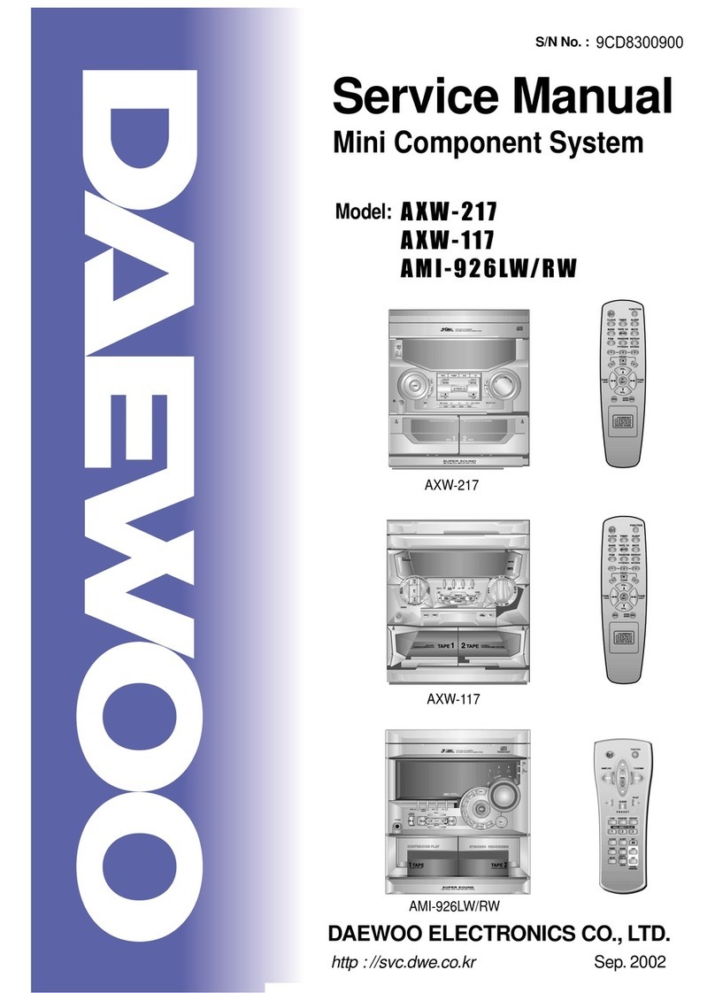 Daewoo AXW-117 User manual