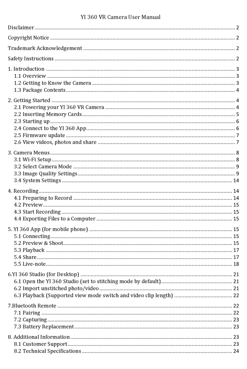 YI Technologies YI 360 VR user manual