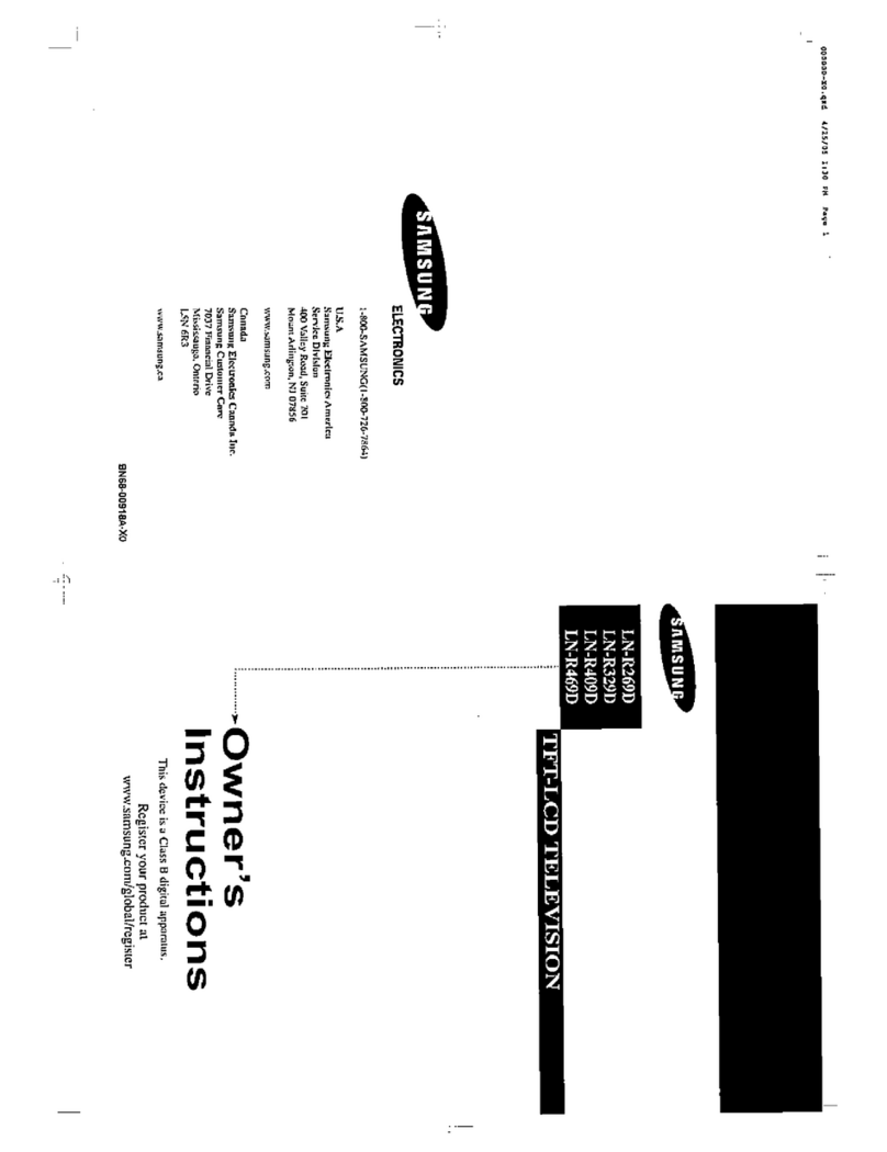Samsung LNR269D User manual
