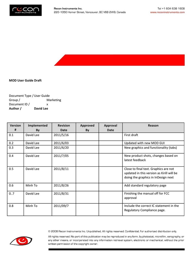Recon MOD Live user guide