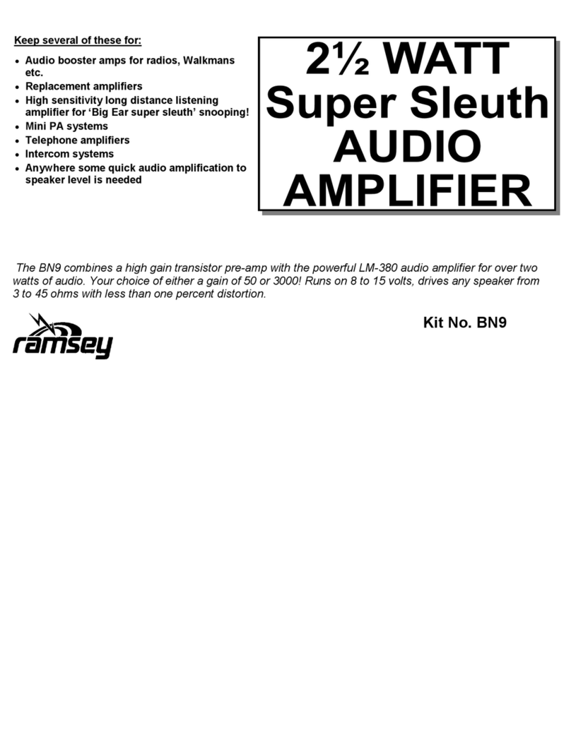 Ramsey Electronics BN9 User manual