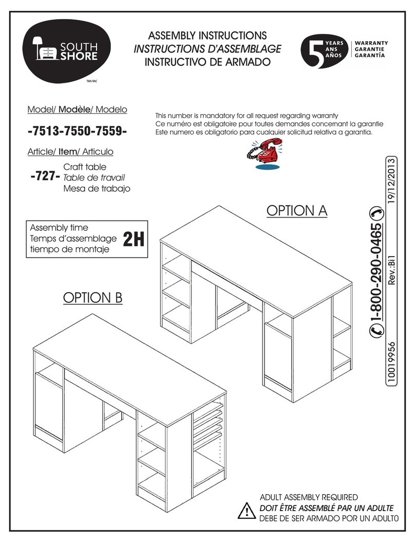 SouthShore 7550 Assembly instructions