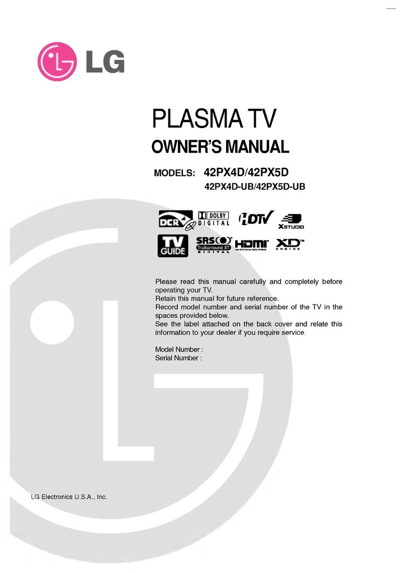 LG 42PX4D User manual