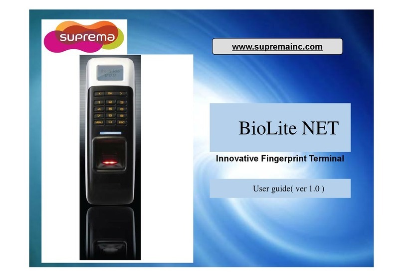 suprema BioLite Net User manual