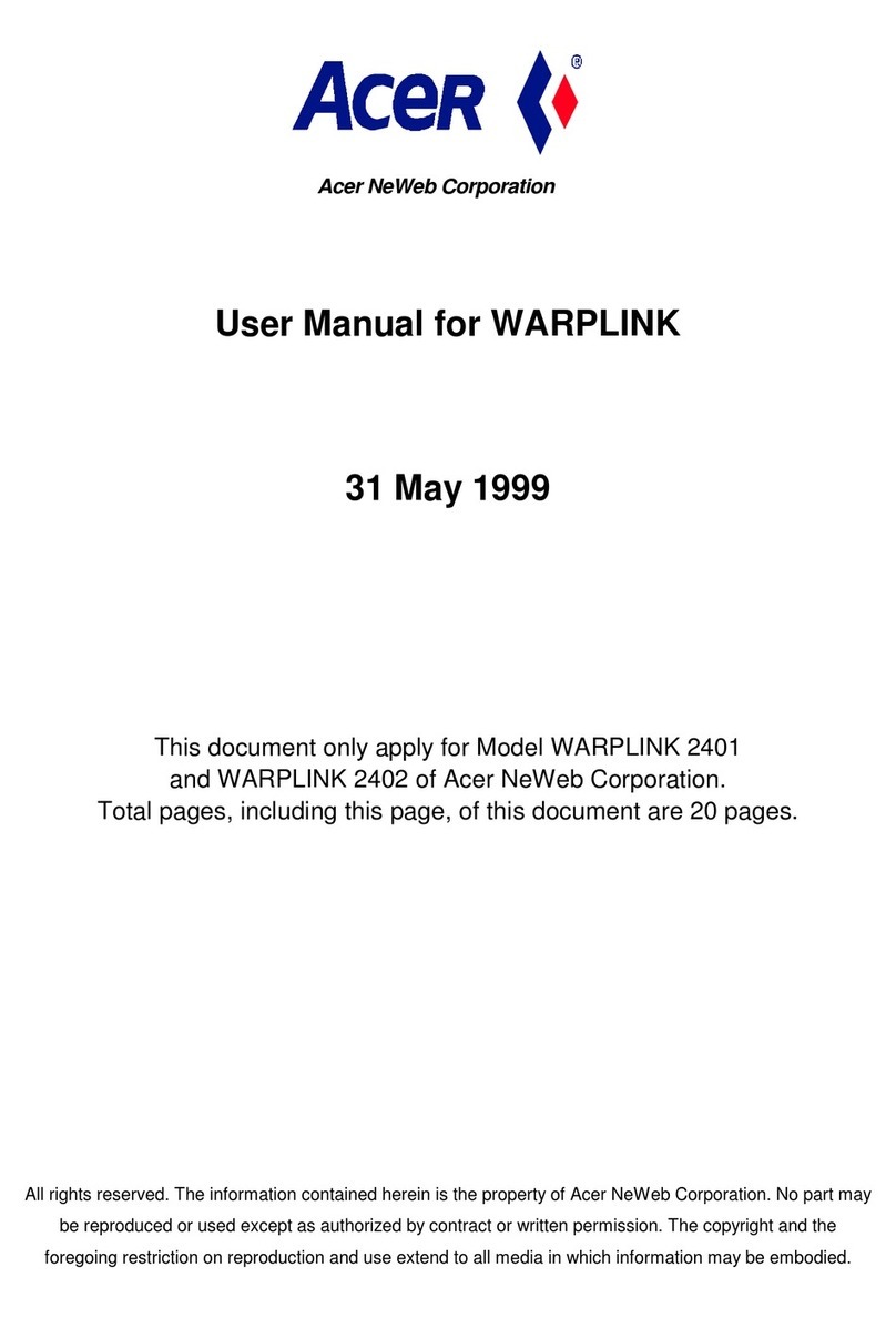Acer NeWeb Warplink 2402 user manual