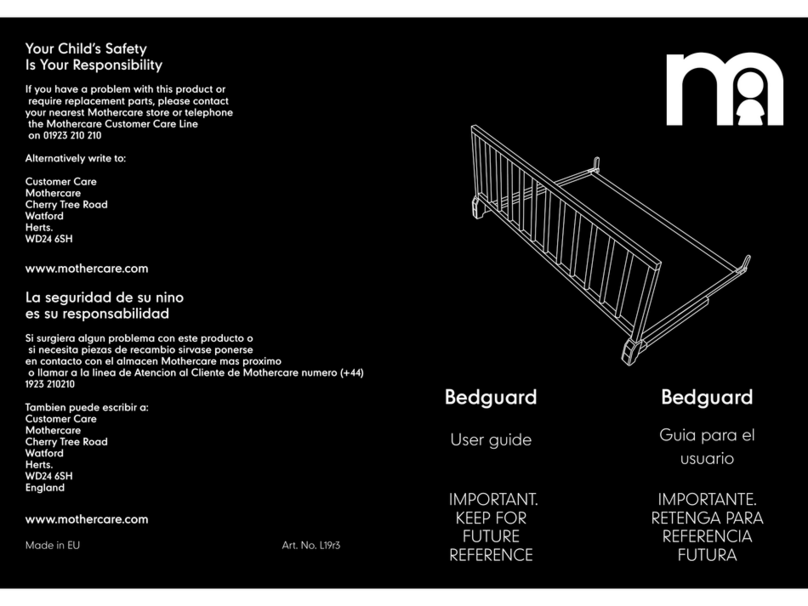 mothercare Bedguard user guide