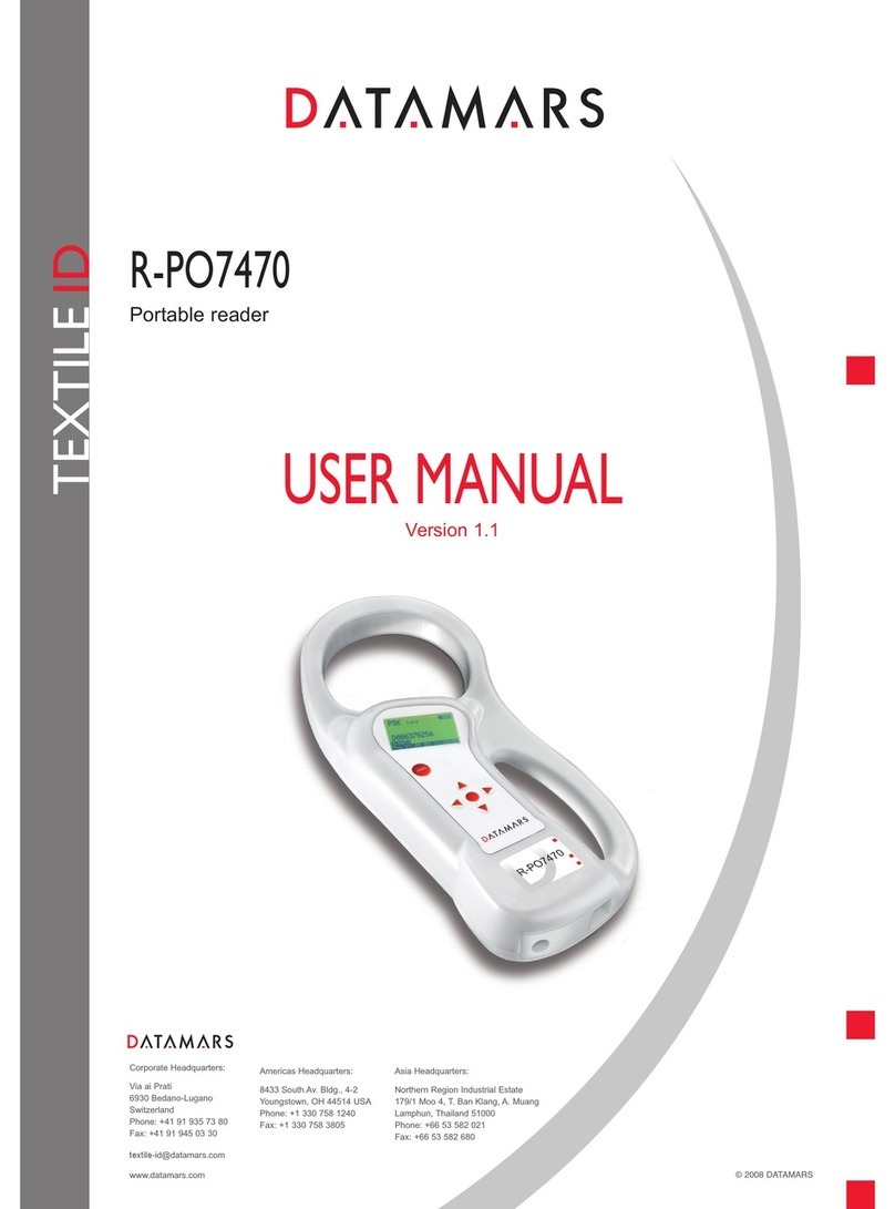 Datamars Textile ID R-PO7470 user manual