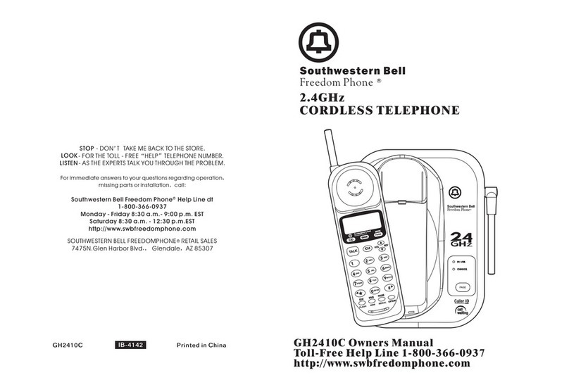 Southwestern Bell Freedom Phone GH2410C owner's manual