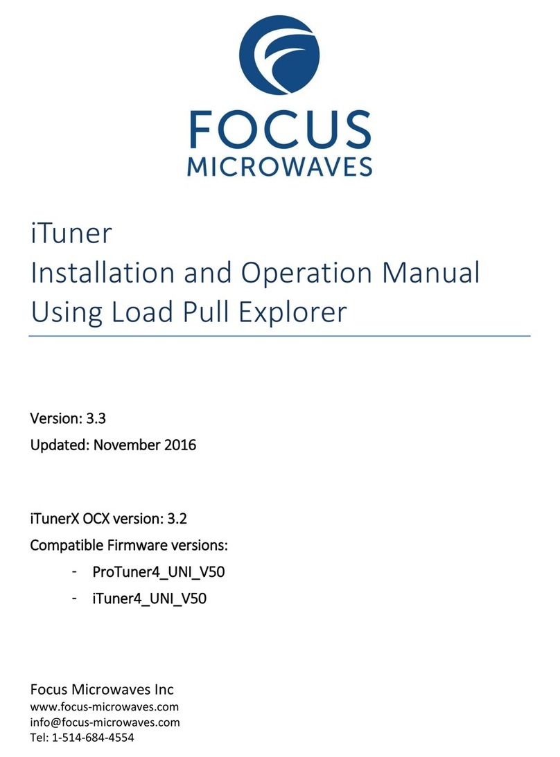 Focus Microwaves ituner Installation and operation manual