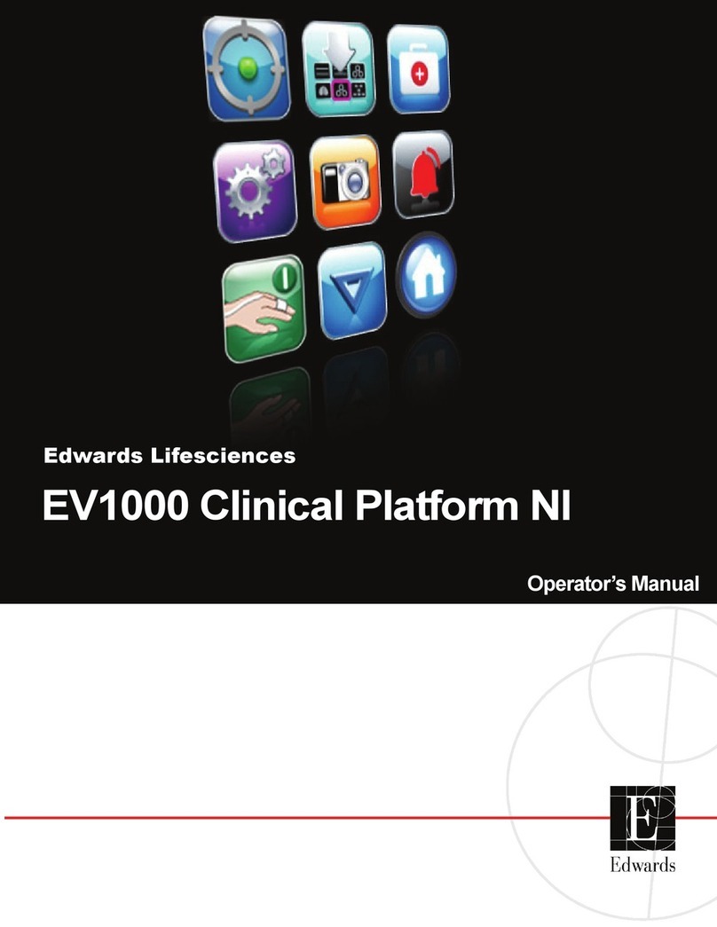 Edwards EV1000 Clinical Platform Operator's manual