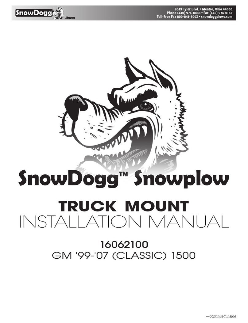SnowDogg 16062100 installation manual