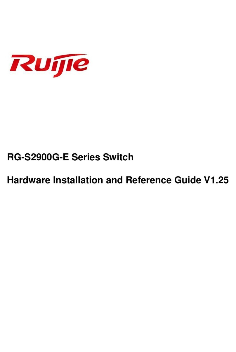 Ruijie RG-S2928G-E Installation and operating manual