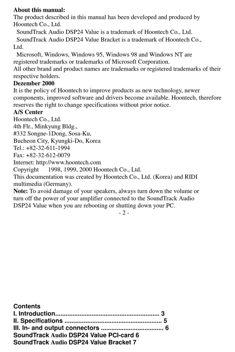 SoundTrack Audio DSP24 Value user manual