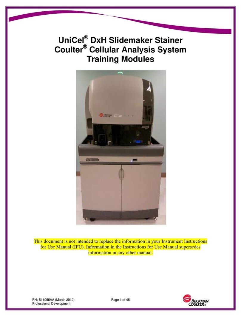 Beckman Coulter UniCel DxH User manual