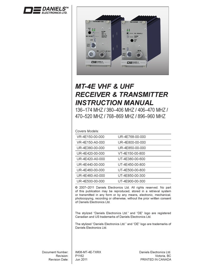Daniels VR-4E150-00-000 instruction manual