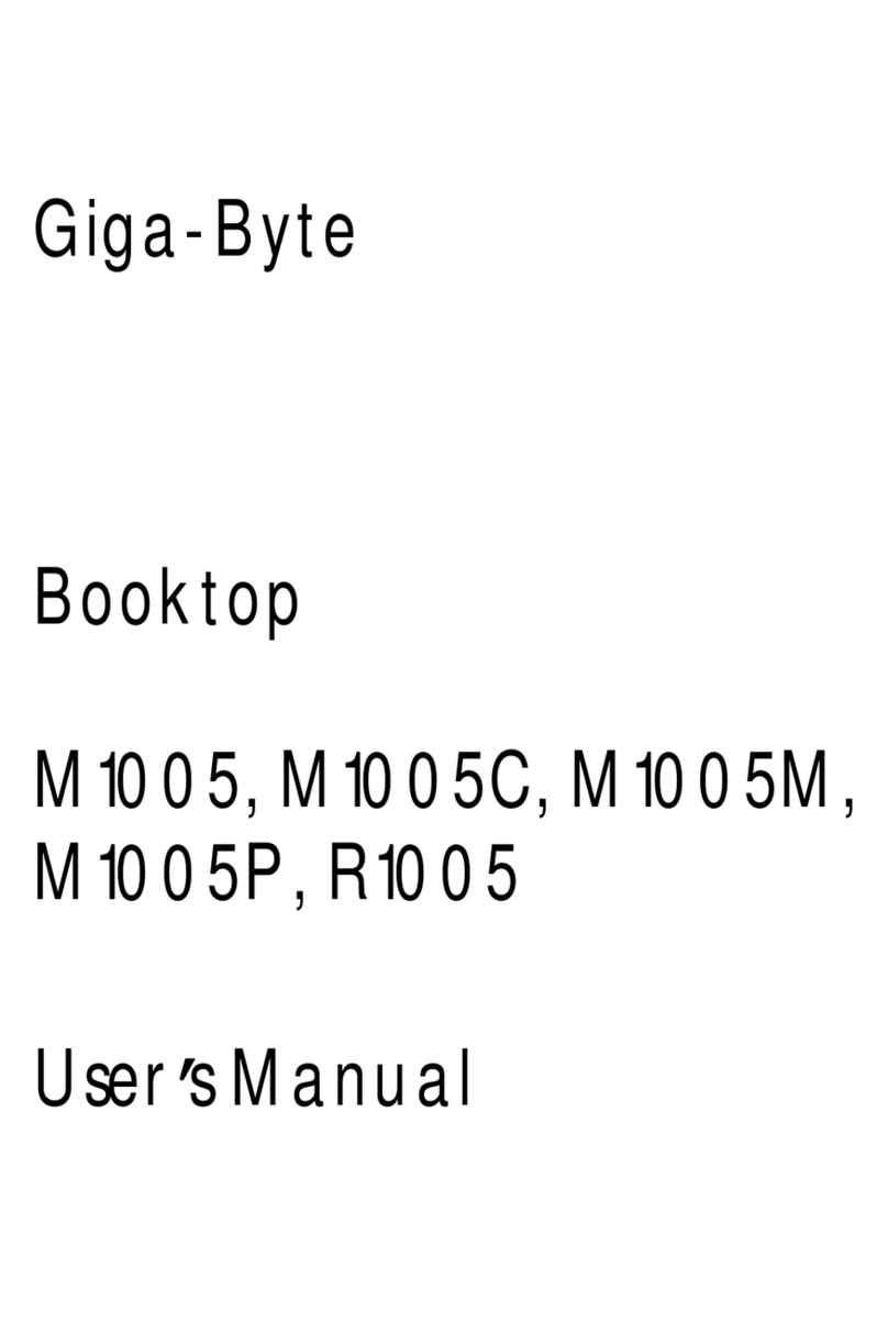 Gigabyte M1005 Series user manual
