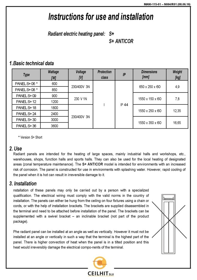 Ceilhit S+ 06 Operation manual