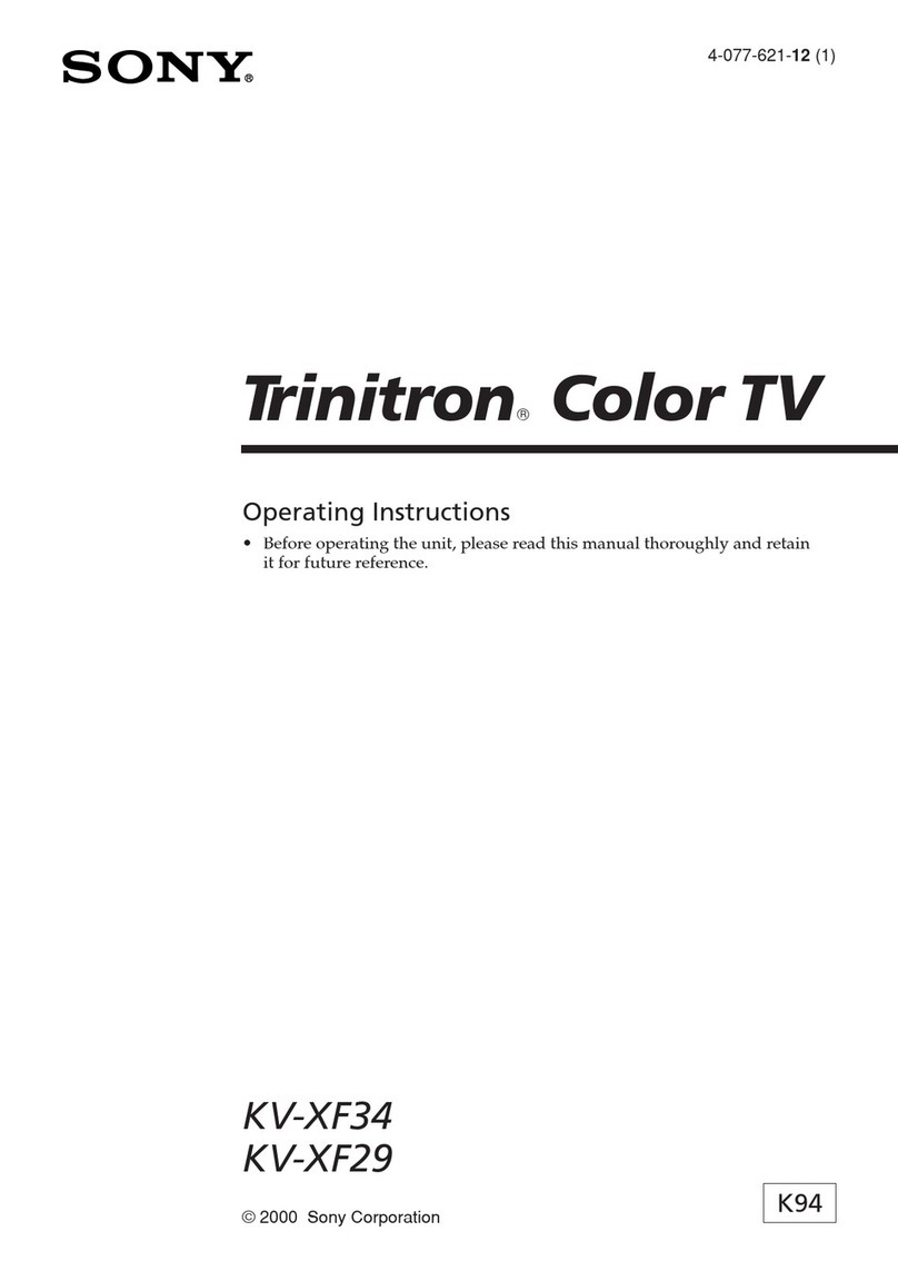 Sony Trinitron KV-XF34 User manual