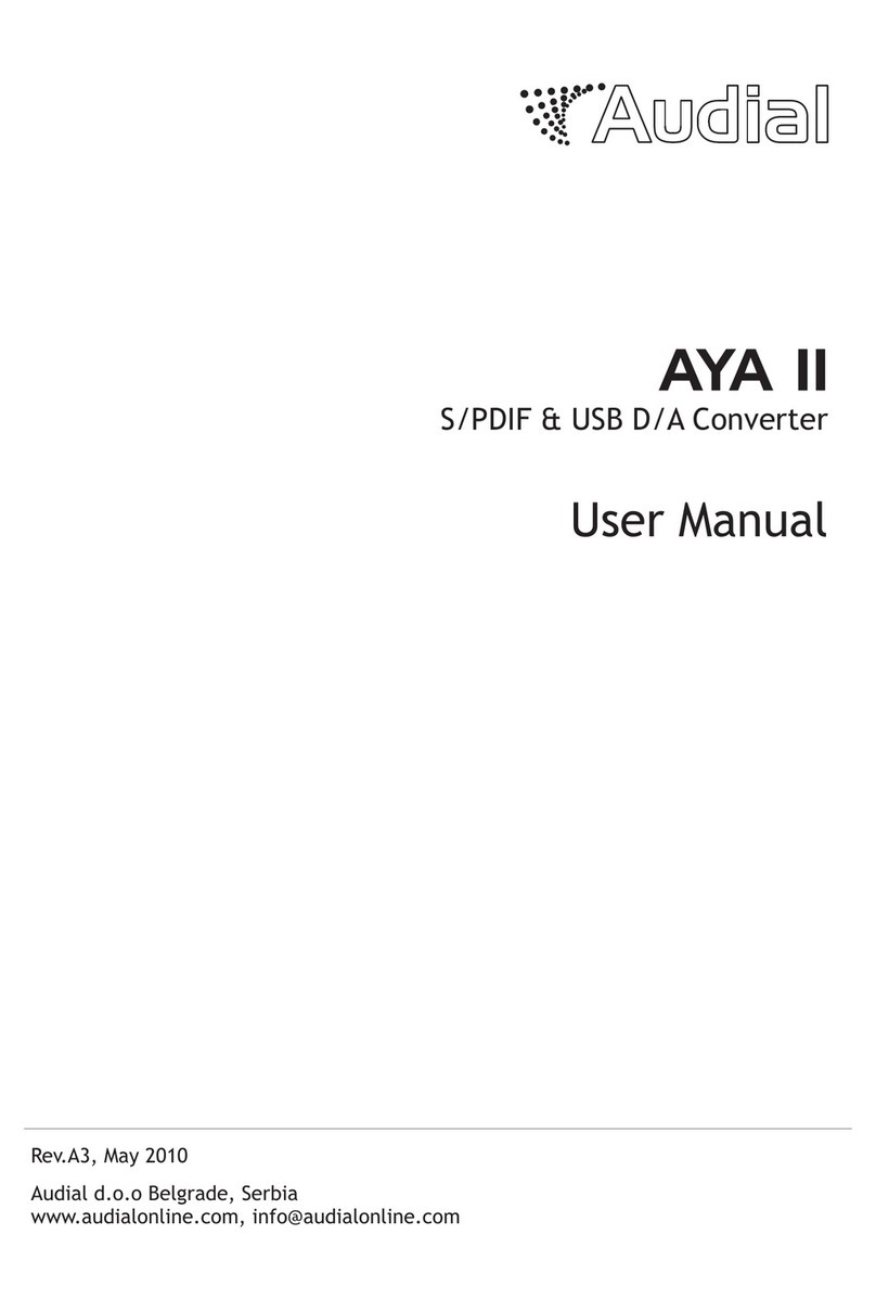 Audial AYA II User manual