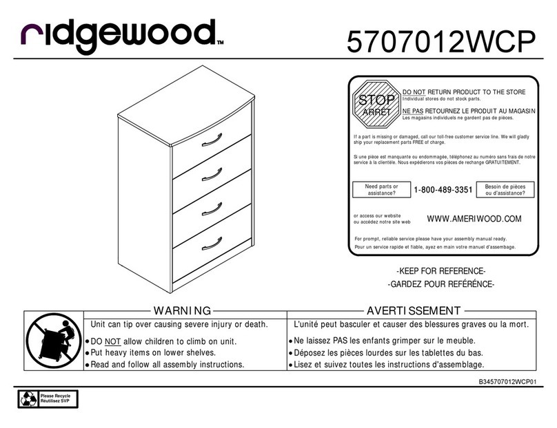 Ridgewood 5707012WCP instructions