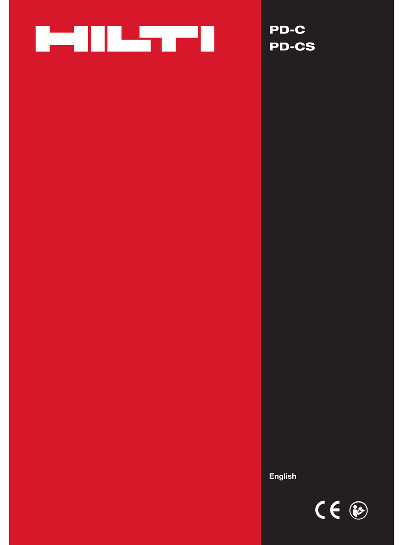 Hilti HILTI PD-C operating instructions