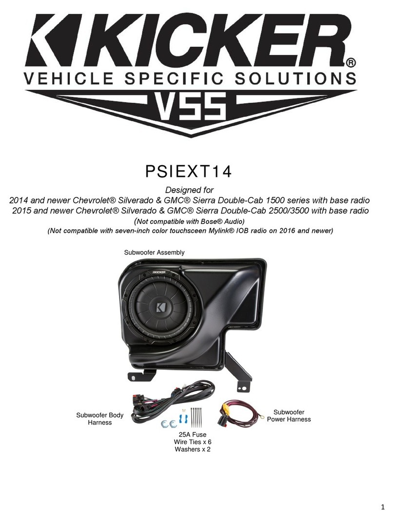 Kicker PSIEXT14 User manual