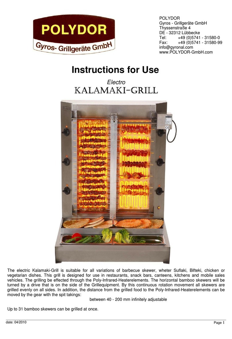 Polydor Kalamaki-Grill Instructions for use