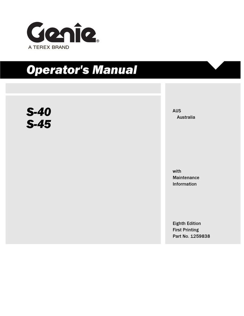 Genie S-40 TRAX Operator's manual