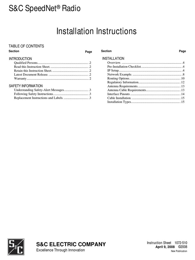 S&C SpeedNet installation instructions