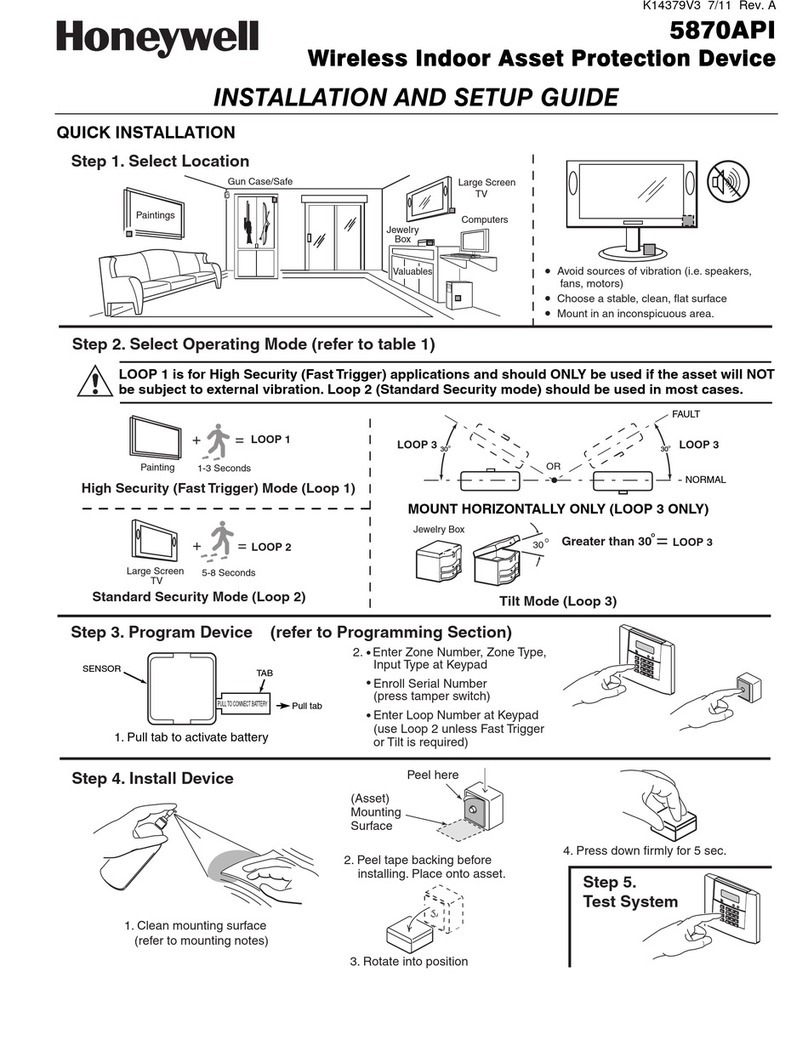 Honeywell 5870API Assembly instructions