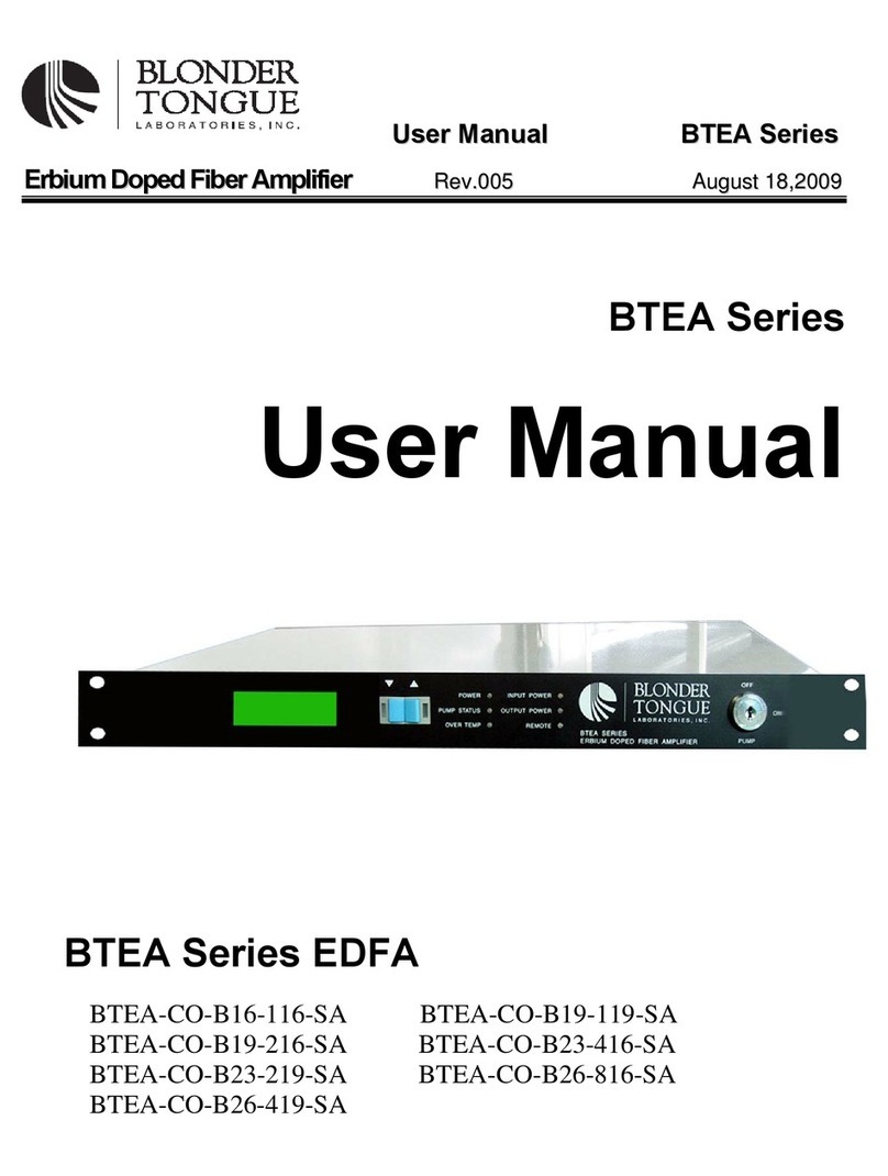 Blonder tongue BTEA-CO-B16-116-SA User manual
