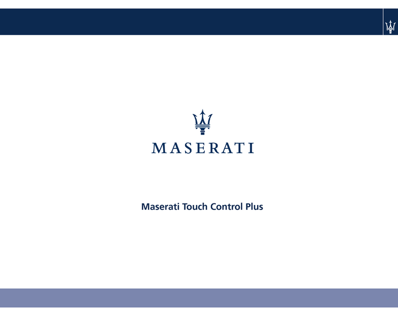 Maserati Touch Control Plus user manual