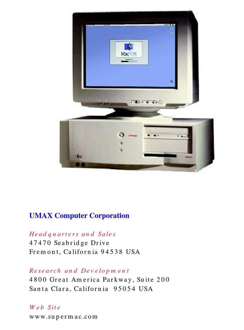 UMAX Computer Corporation SuperMac J700 user guide