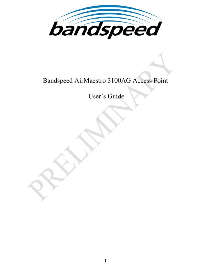 Bandspeed AirMaestro 3100AG user guide