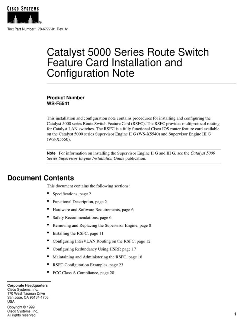Cisco Catalyst 5000 Series Quick guide