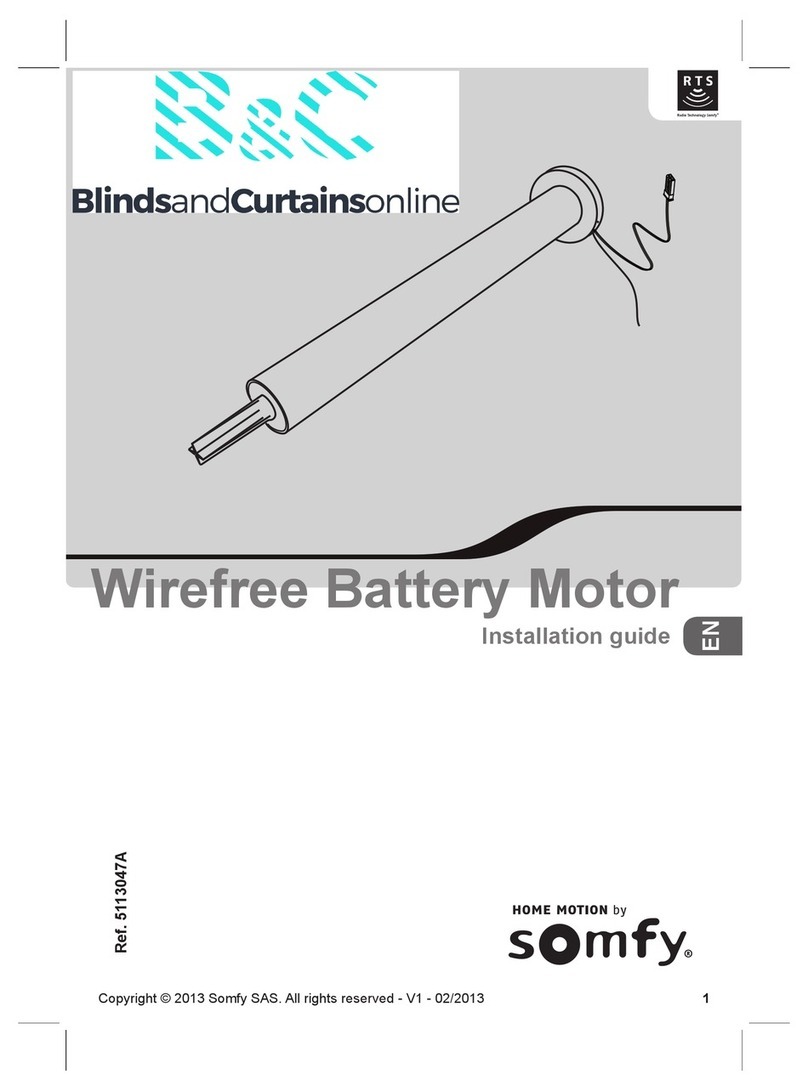 SOMFY Roll Up 28 RTS installation guide SOMFY Roll Up 28 RTS installation guide
