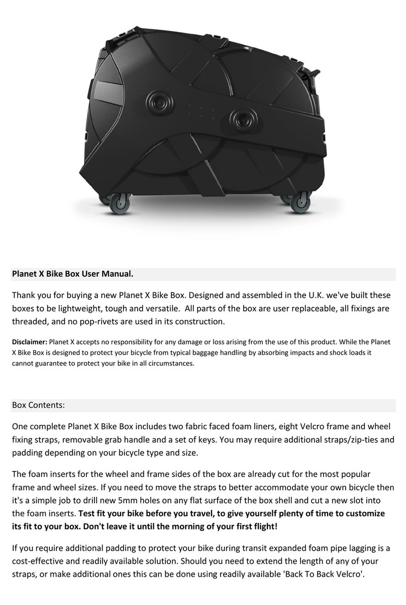Planet X Bike Box user manual