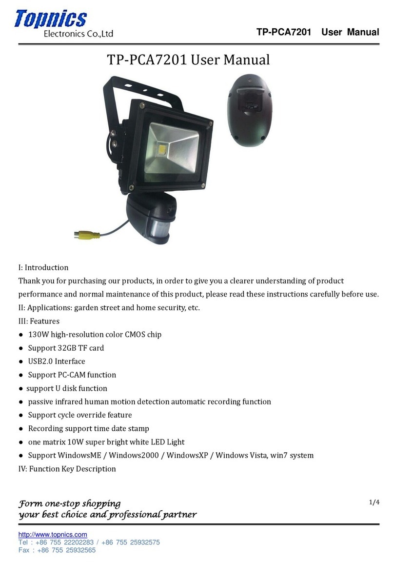 Topnics TP-PCA7201 user manual
