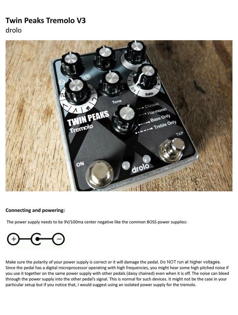 Drolo Twin Peaks Tremolo V3 user manual