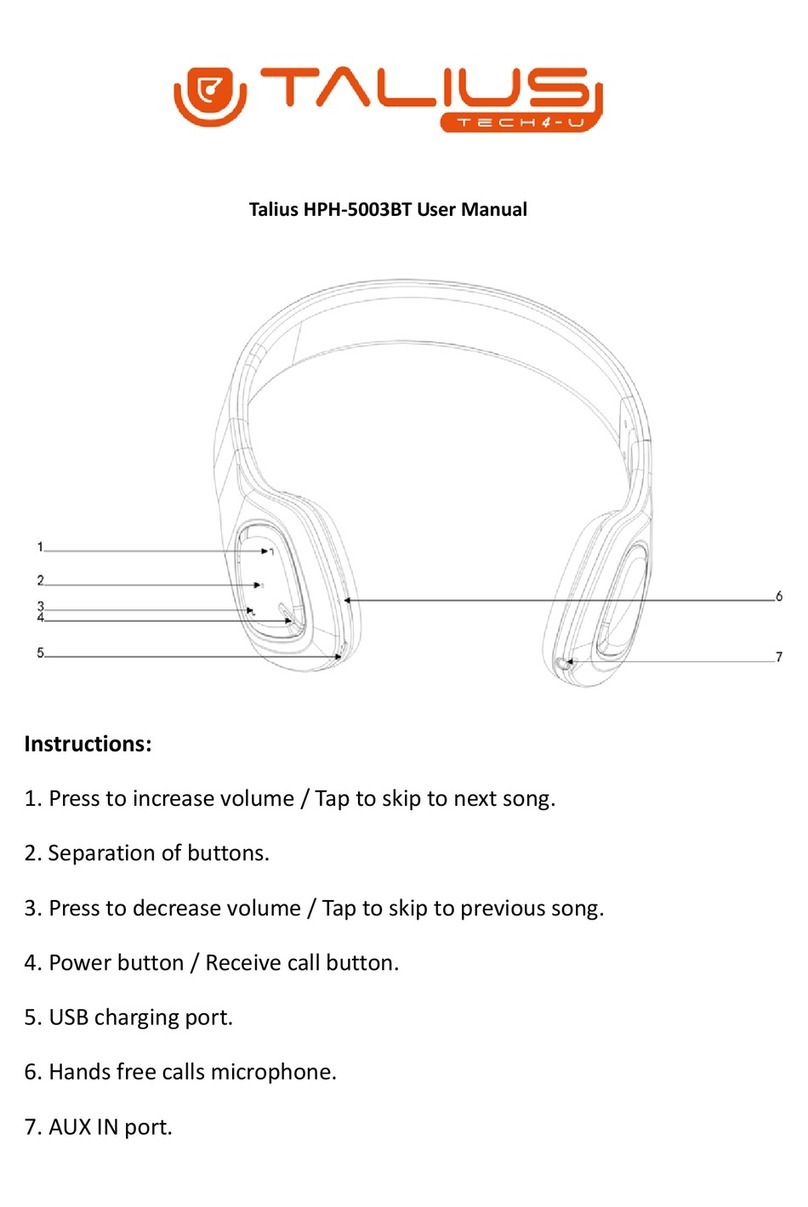 Talius HPH-5003BT user manual