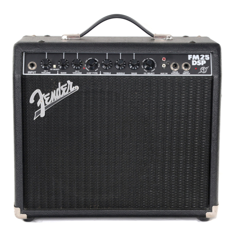 Fender FM25 DSP User manual