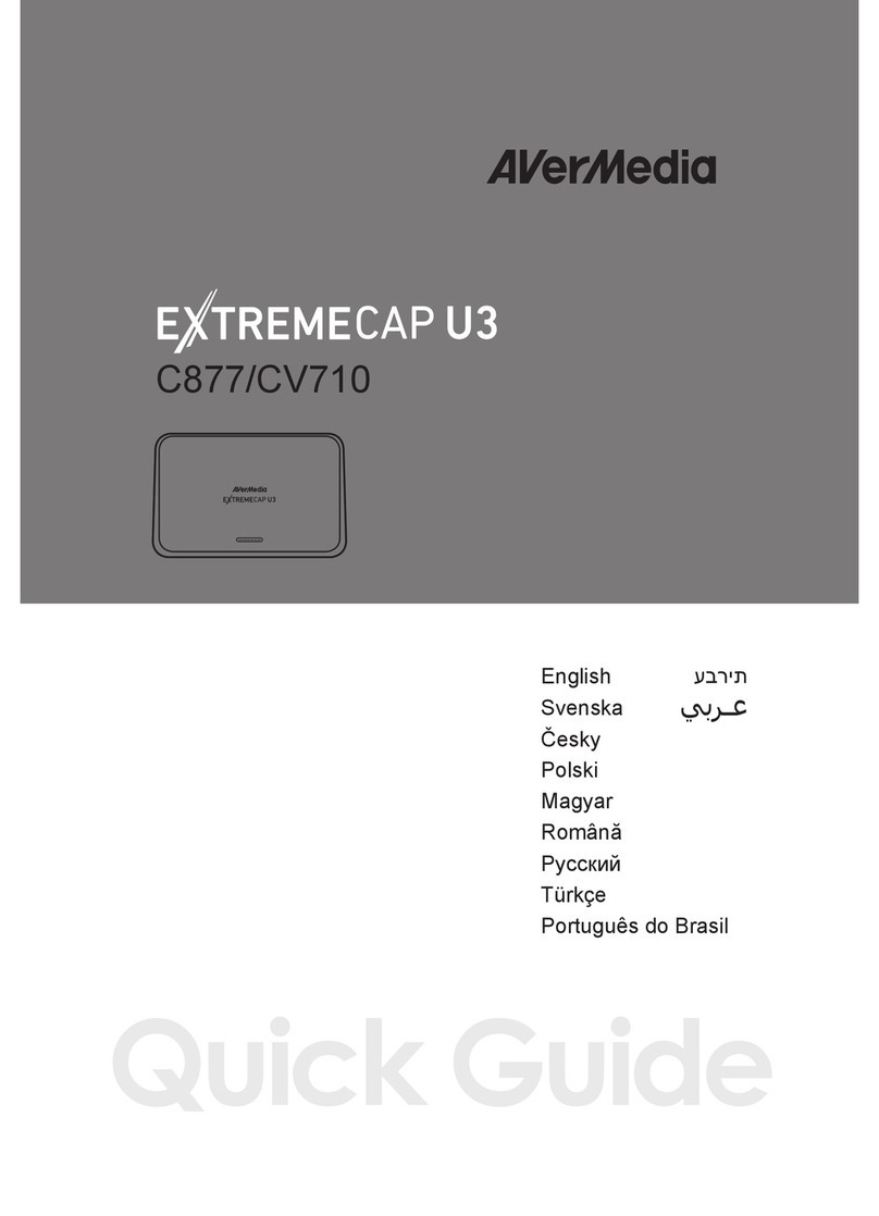 Avermedia extremecap u3 C877 User manual