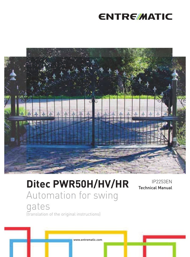 Entrematic Ditec PWR50H Technical manual