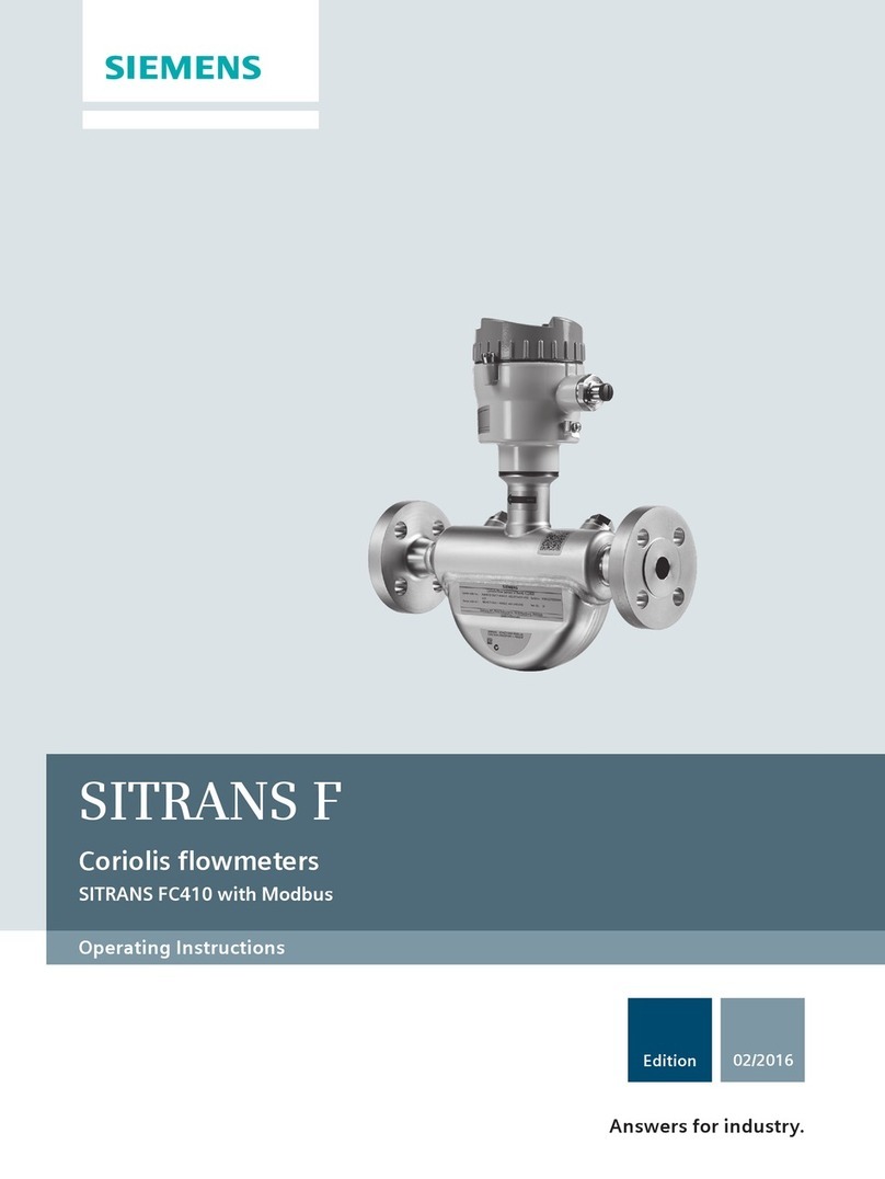 Siemens SITRANS FC410 User manual